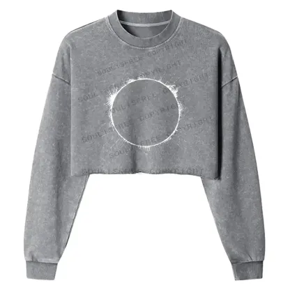 Sunflare Washed Cropped Sweatshirt