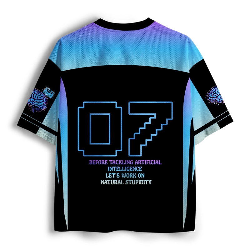 Soulisfree DIGITAL BRAIN GLITCH  Mesh Jersey