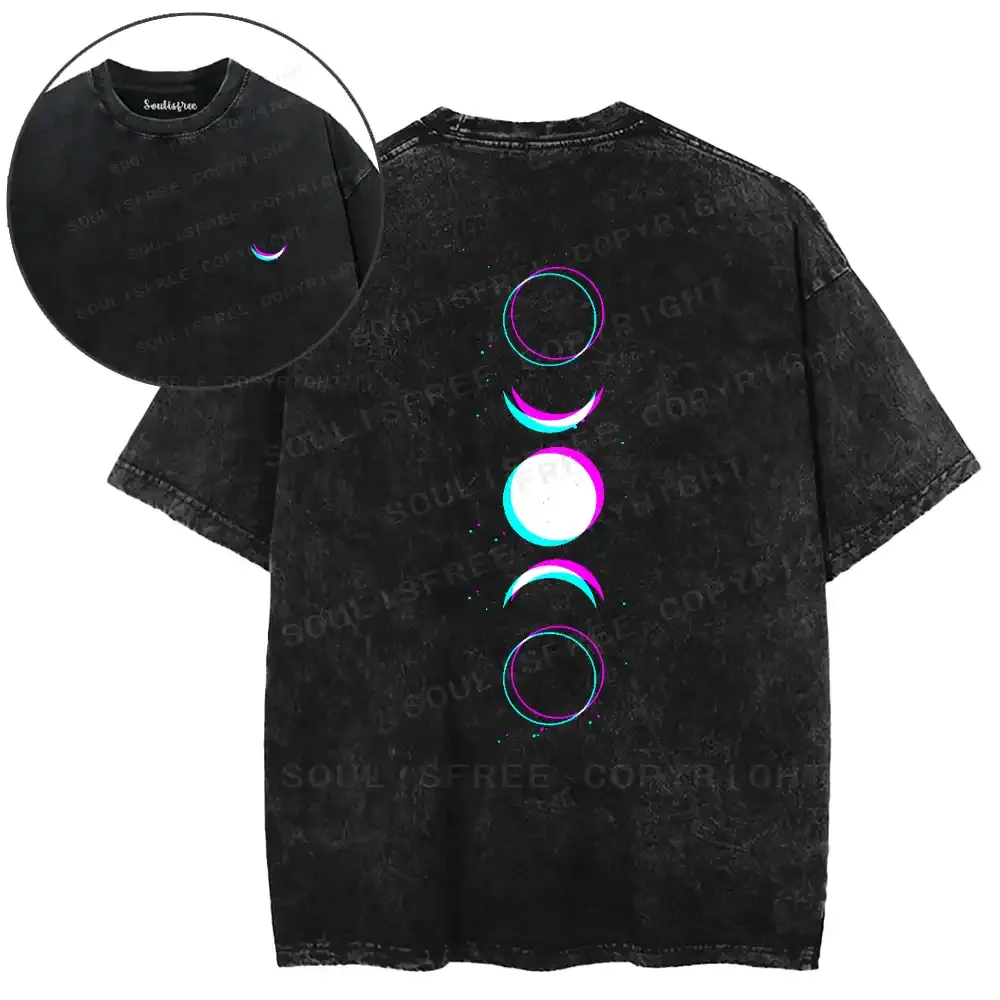 Psychic Cycles Occult Washed T-shirt