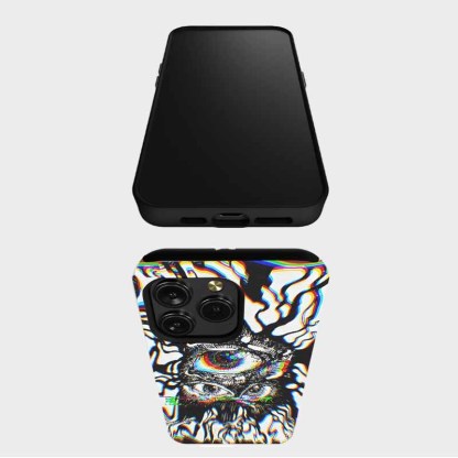 Soulisfree Chromatic Glitch Multi-Eye Matte Phone Case