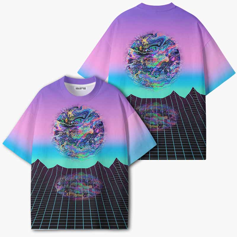 Soulisfree NEON DIMENSION ECO‑PERF Graphic Tee