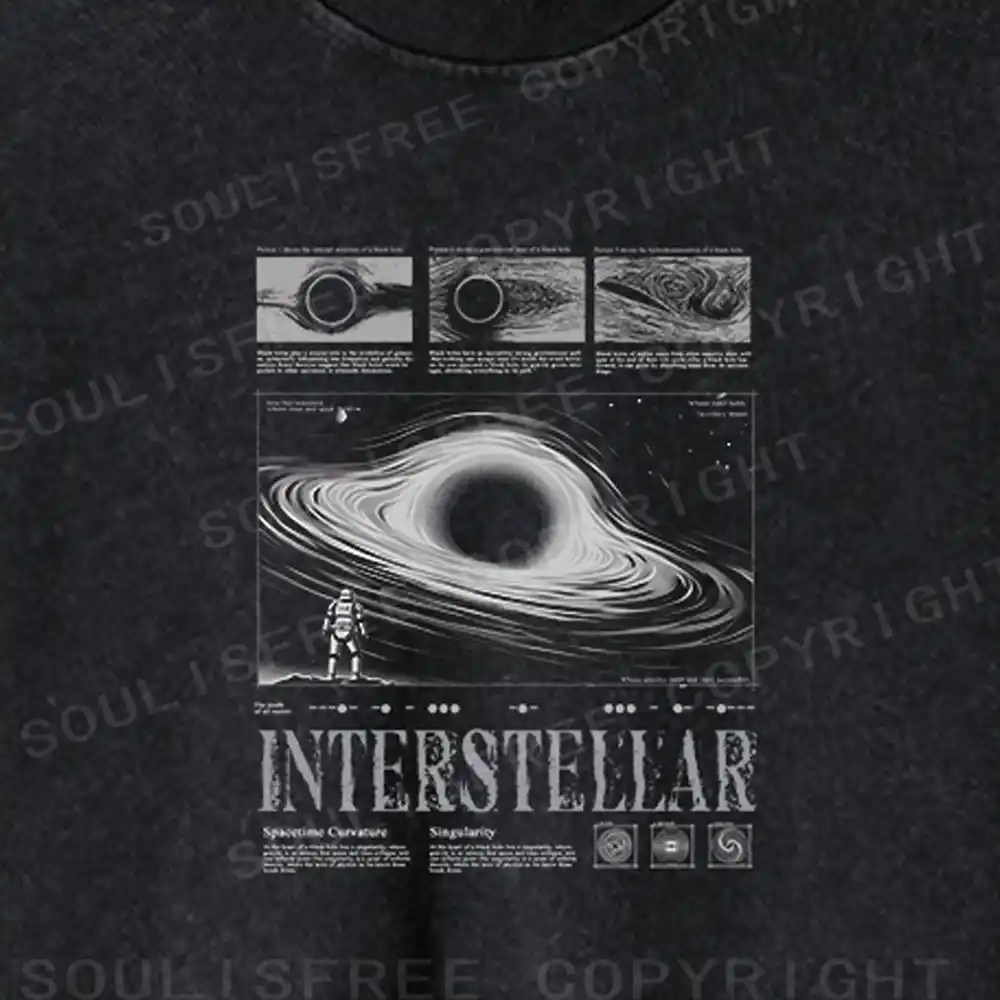 The Murmur Of Infinity Washed Cropped Sweatshirt