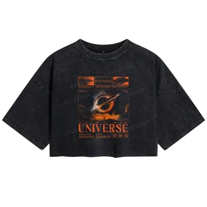 The Cycle Ends Washed Crop T-shirt
