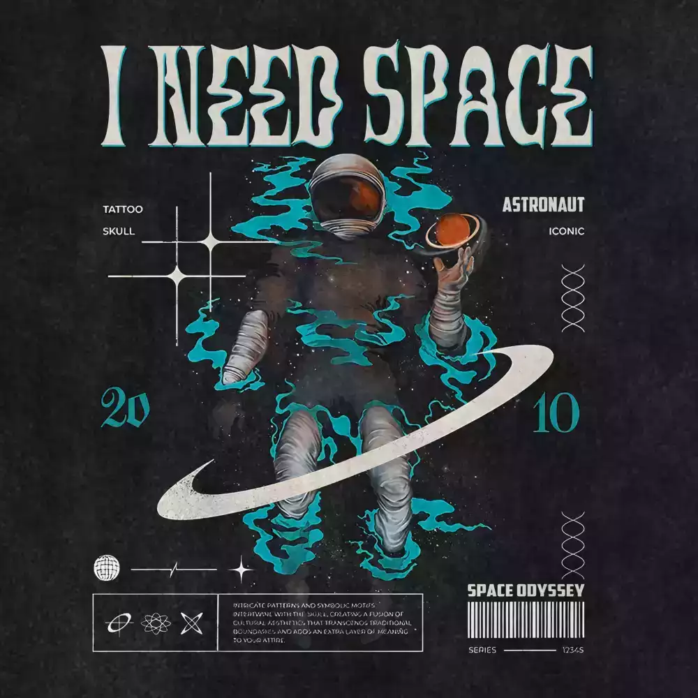 Astronaut Need Space Washed Space T-shirt