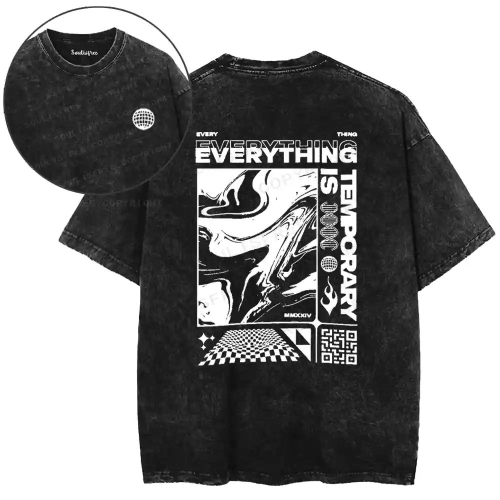 Transience Mandala Existential Washed T-shirt