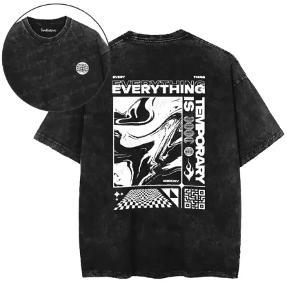 Transience Mandala Existential Washed T-shirt