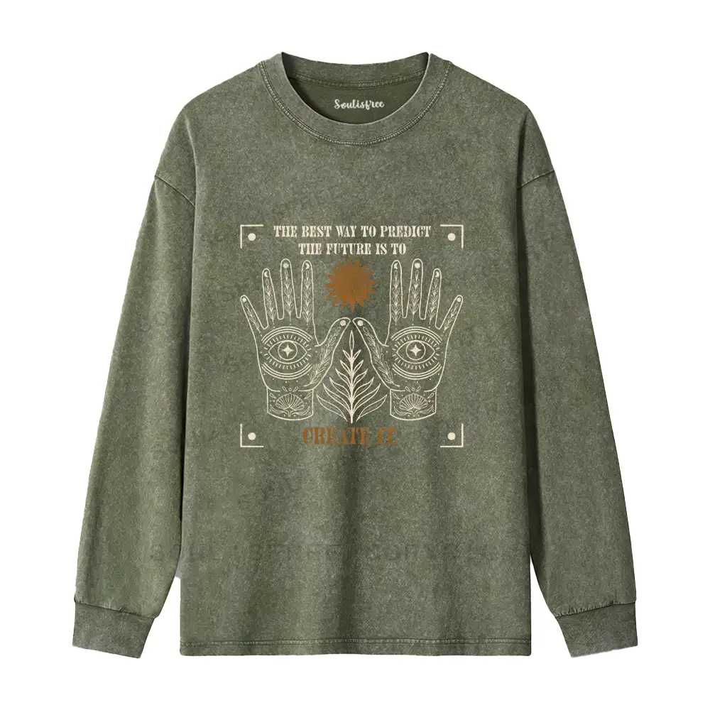 Creating The Future Washed Long Sleeve Shirt