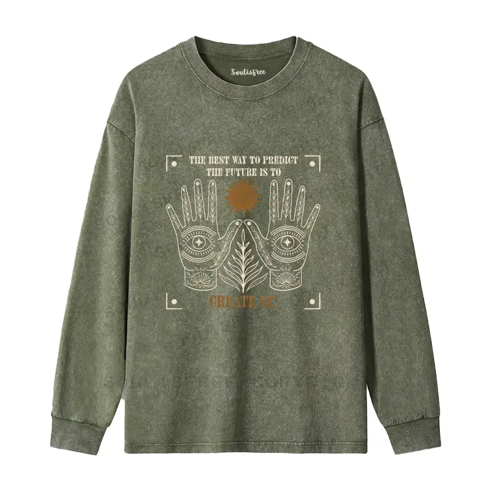 Creating The Future Washed Long Sleeve Shirt