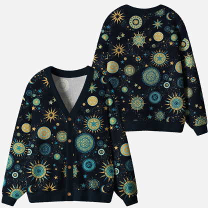 Light Within the Stars Ugly Cardigan Sweaters 