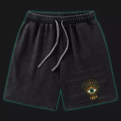 The Eye Of Past And Future Washed Shorts