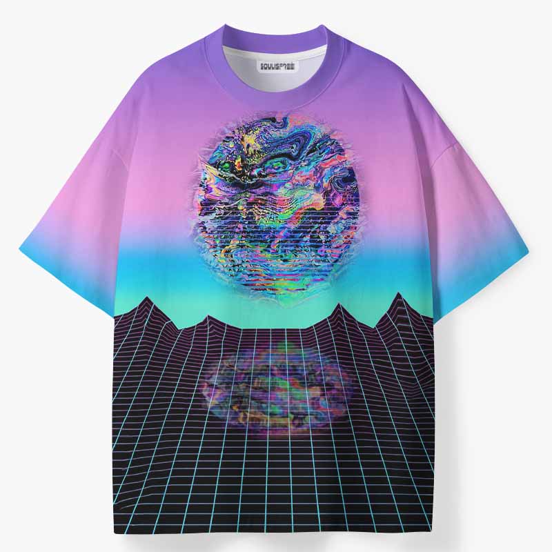 Soulisfree NEON DIMENSION ECO‑PERF Graphic Tee