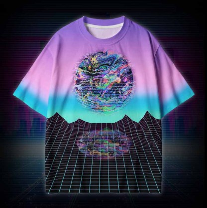 Soulisfree  NEON DIMENSION Cotton Tee