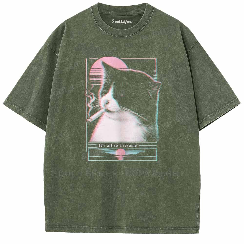 Soulisfree  It's All So Tiresome Washed Tee