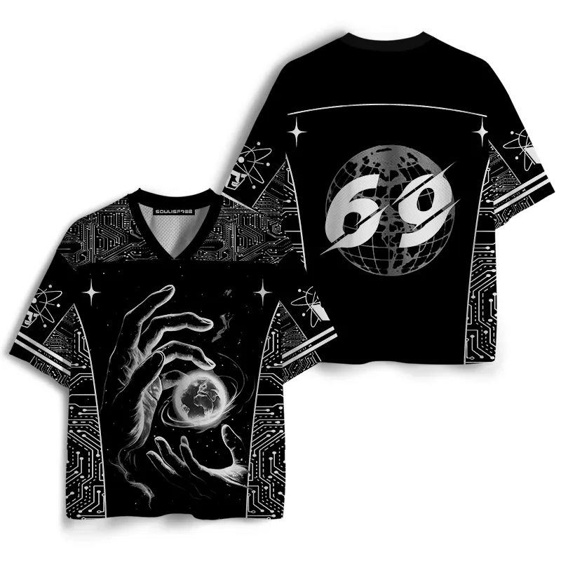 Soulisfree Cosmic Hands Holding Earth Mesh Jersey