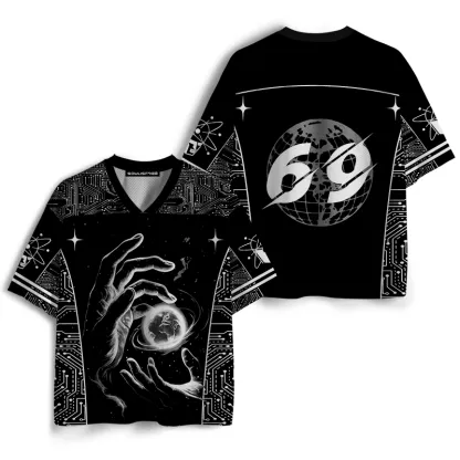 Soulisfree Cosmic Hands Holding Earth Mesh Jersey