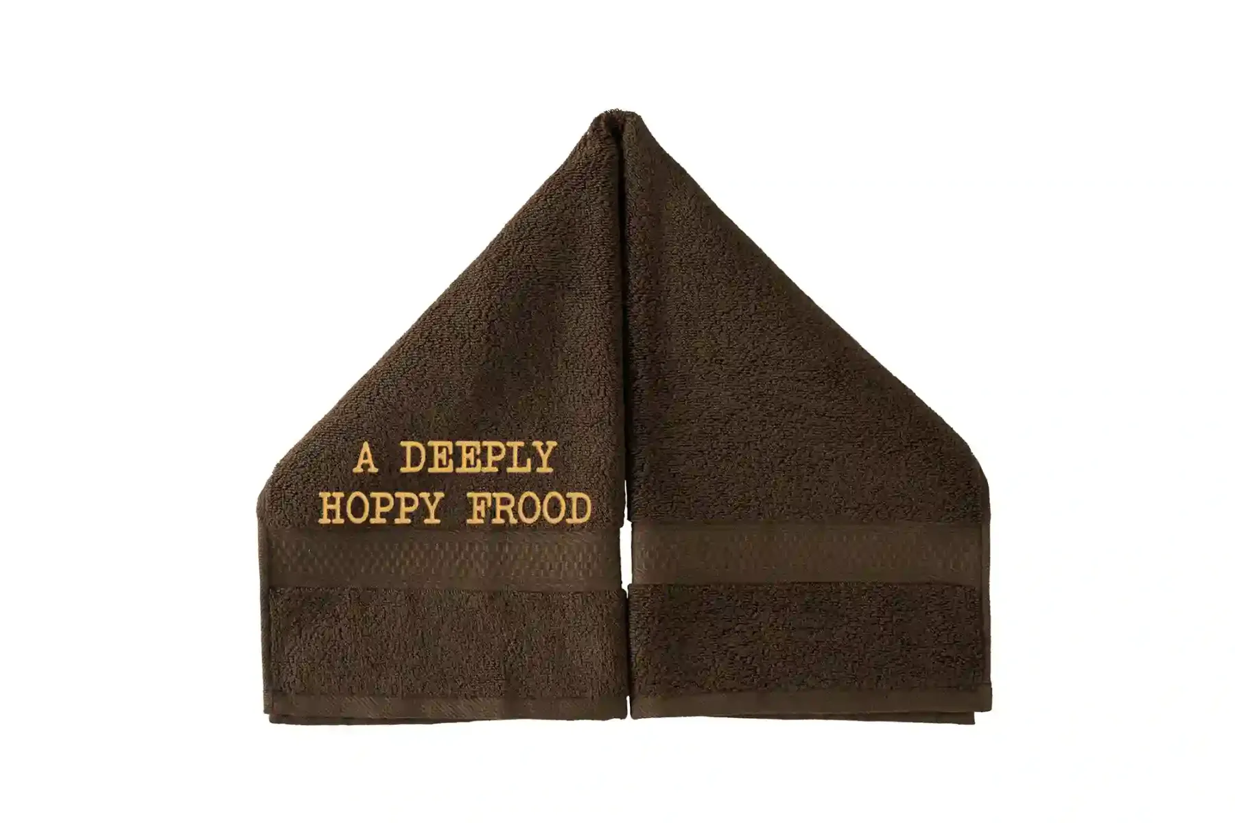 A Deeply Hoppy Frood Embroidered Hand Towel