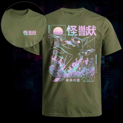 Soulisfree  Monster Cat City Attack Classic Tee