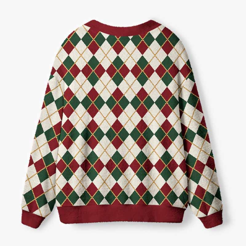 Soulisfree The Timeless Spirit Of Christmas Fuzzy Cardigan Sweater