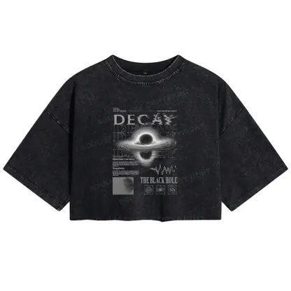 Decay - Into The Unknown Washed Crop T-shirt