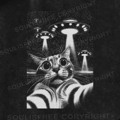 They Come For Cat Washed Shorts