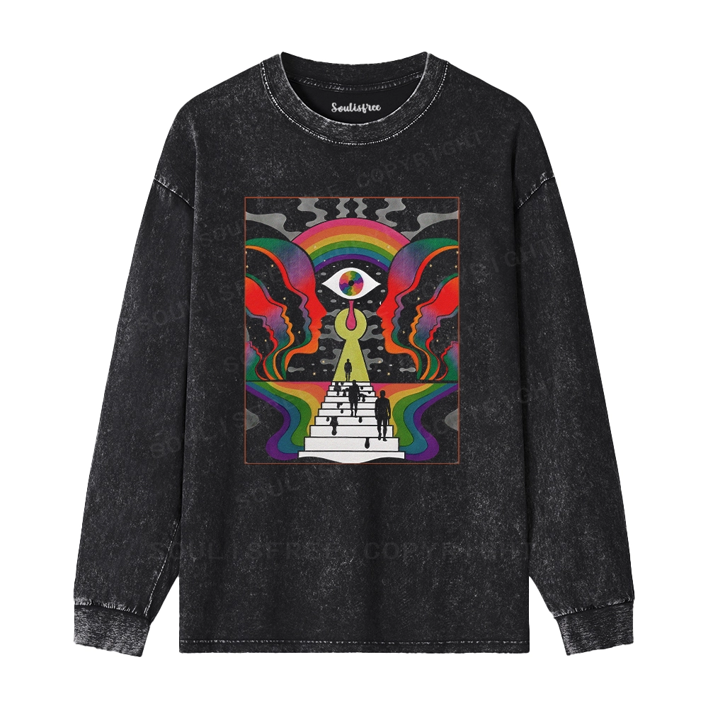 Step Into the Mind Washed Long Sleeve Shirt