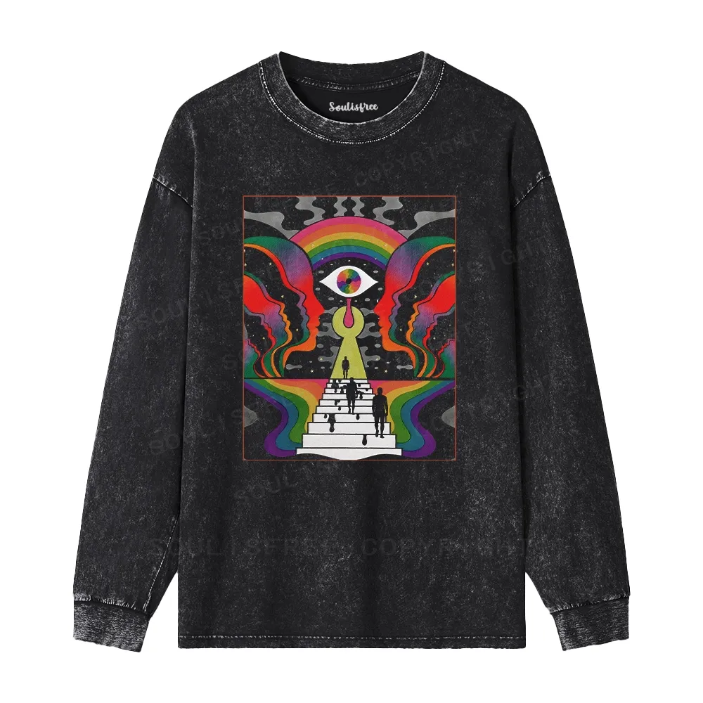 Step Into the Mind Washed Long Sleeve Shirt