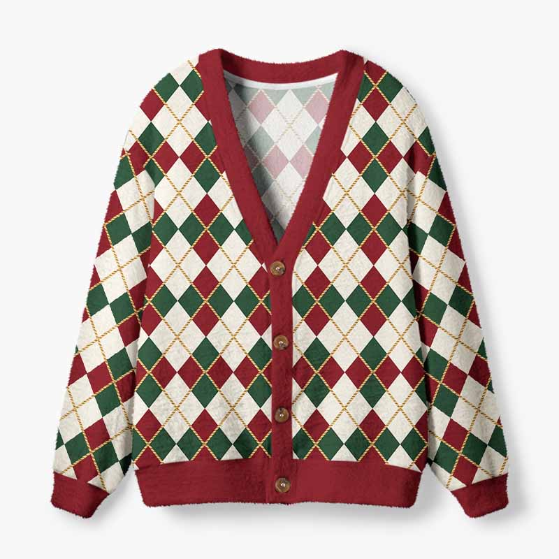 Soulisfree The Timeless Spirit Of Christmas Fuzzy Cardigan Sweater