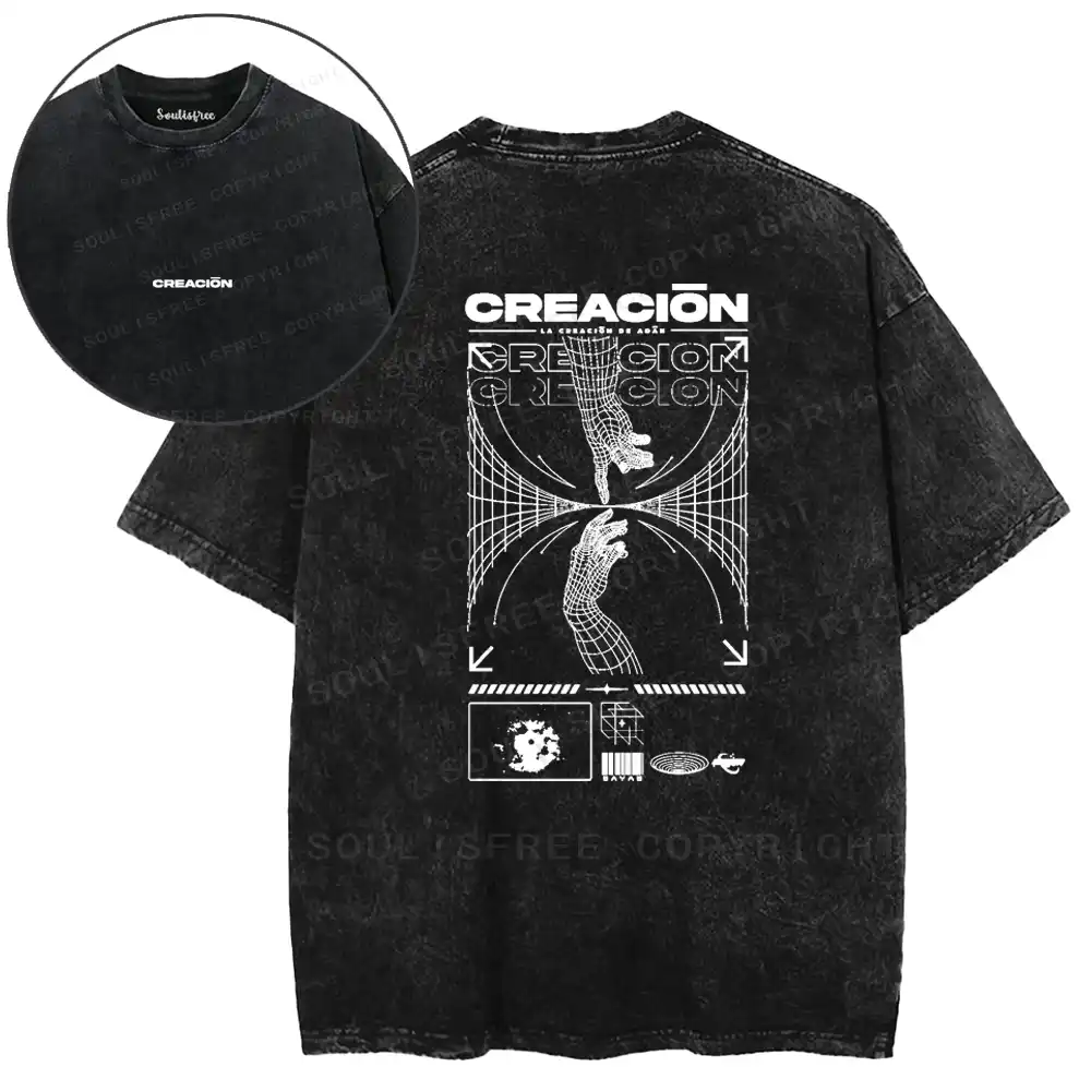 Psychic Genesis Occult Washed T-shirt