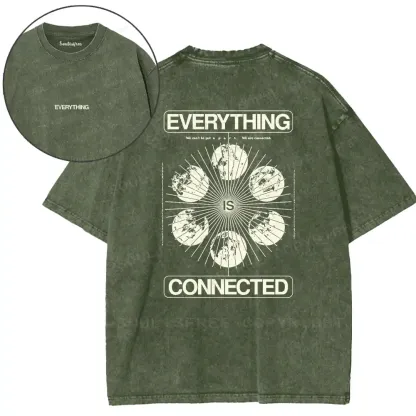 Psychic Interconnection Occult Washed T-shirt