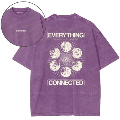 Psychic Interconnection Occult Washed T-shirt