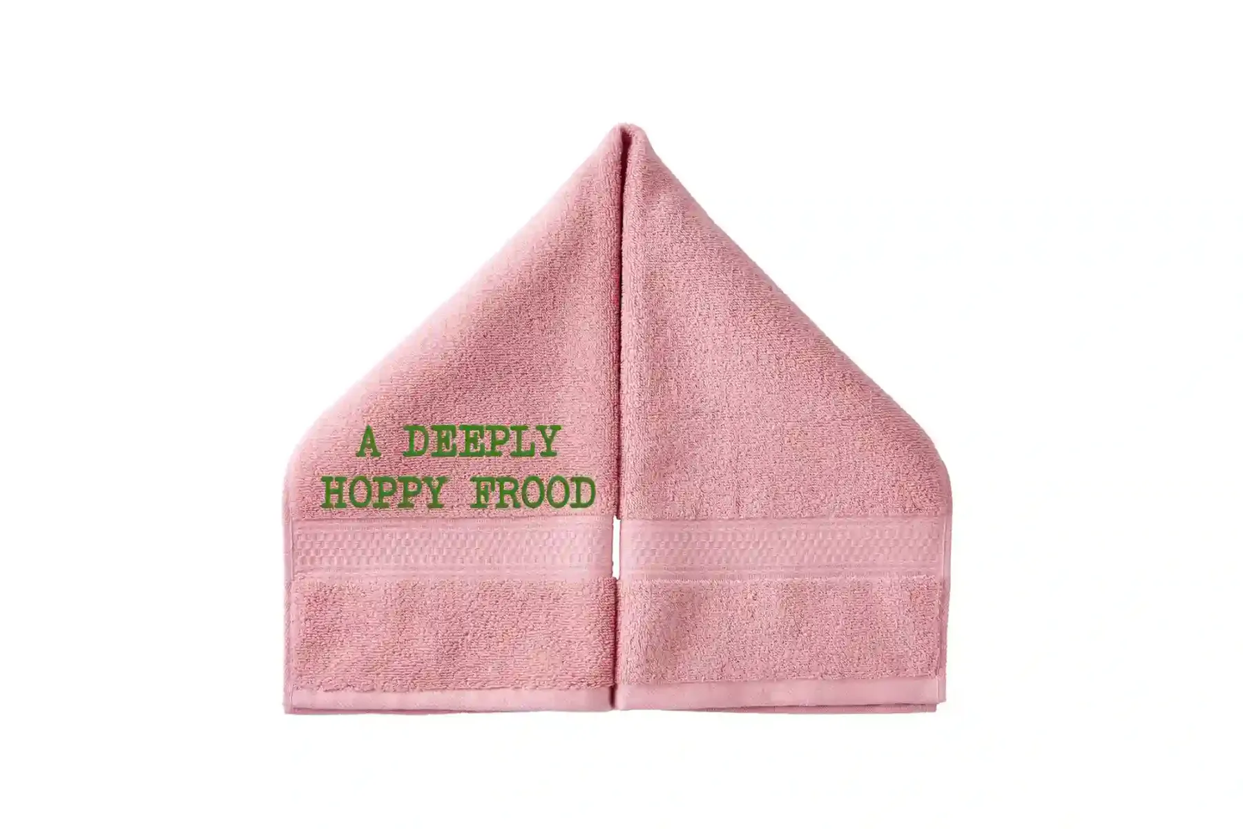Designed A Deeply Hoppy Frood Embroidered Hand Towel