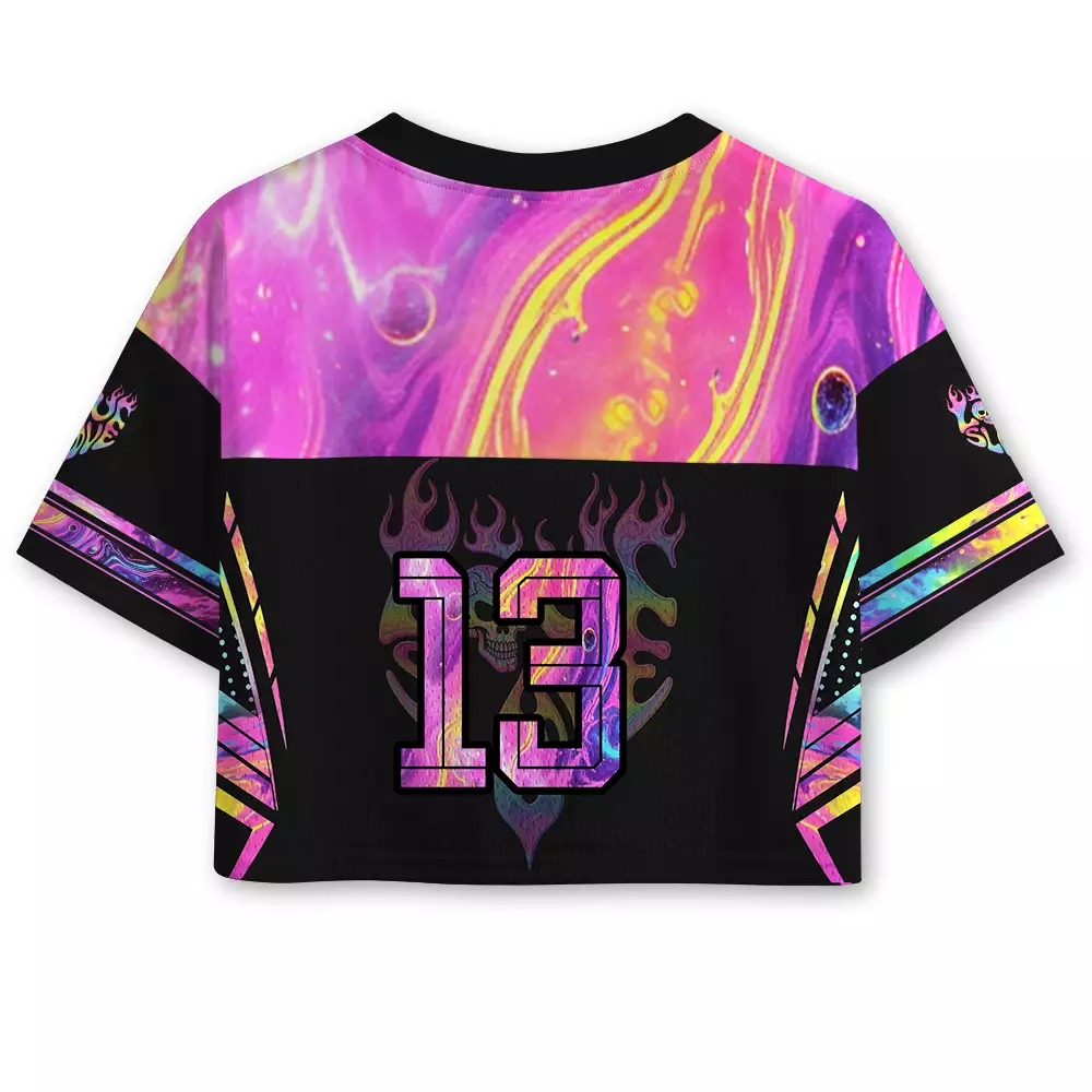 Soulisfree Your Soul Is Mine Cropped Mesh Jersey