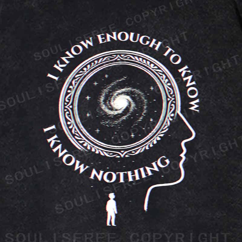 Soulisfree The Spiral of Knowing Nothing Washed Hoodie