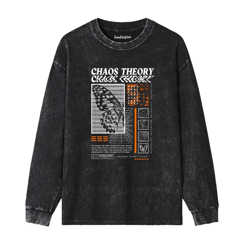 Chaos Theory Washed Long Sleeve Shirt