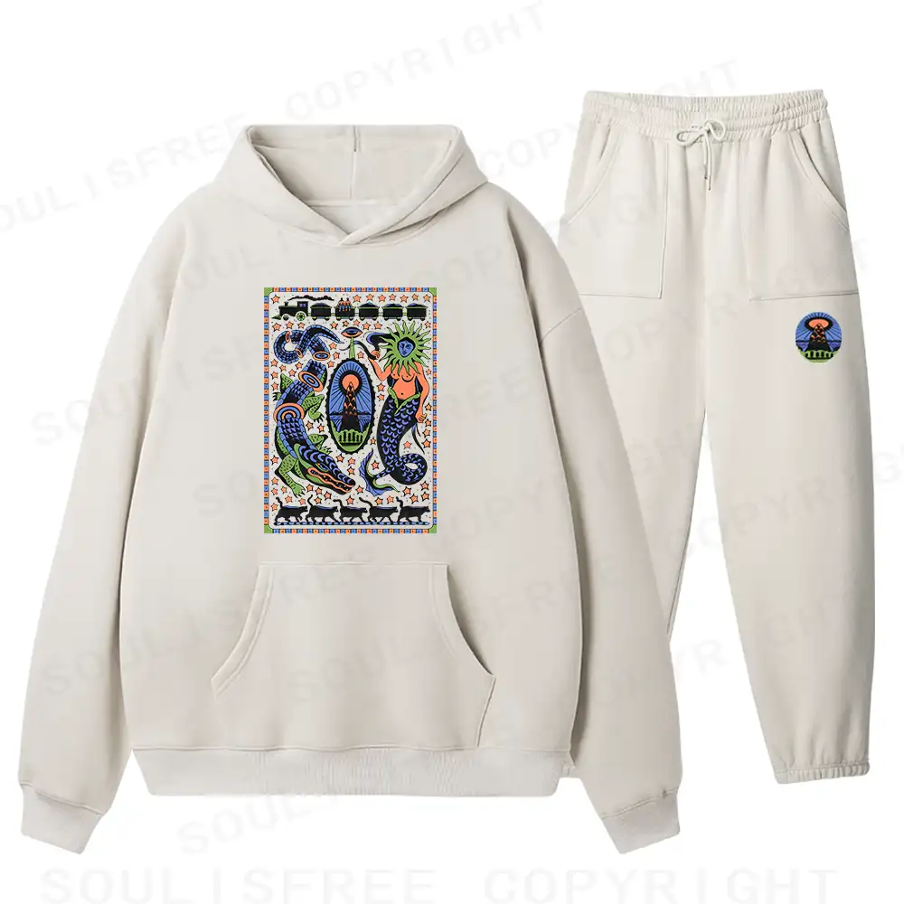 Mysterious Place Fleece Hoodie Set