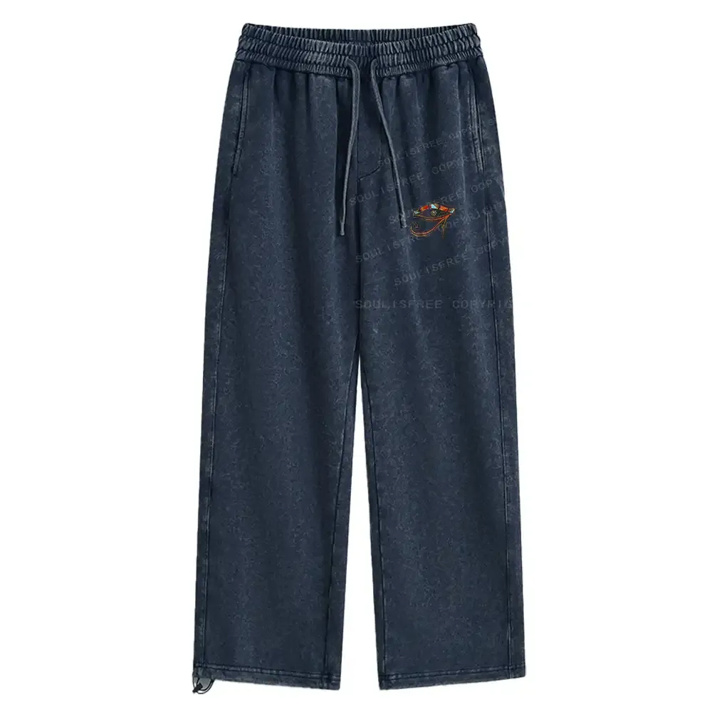 Eye Of Horus Washed Baggy Sweatpants