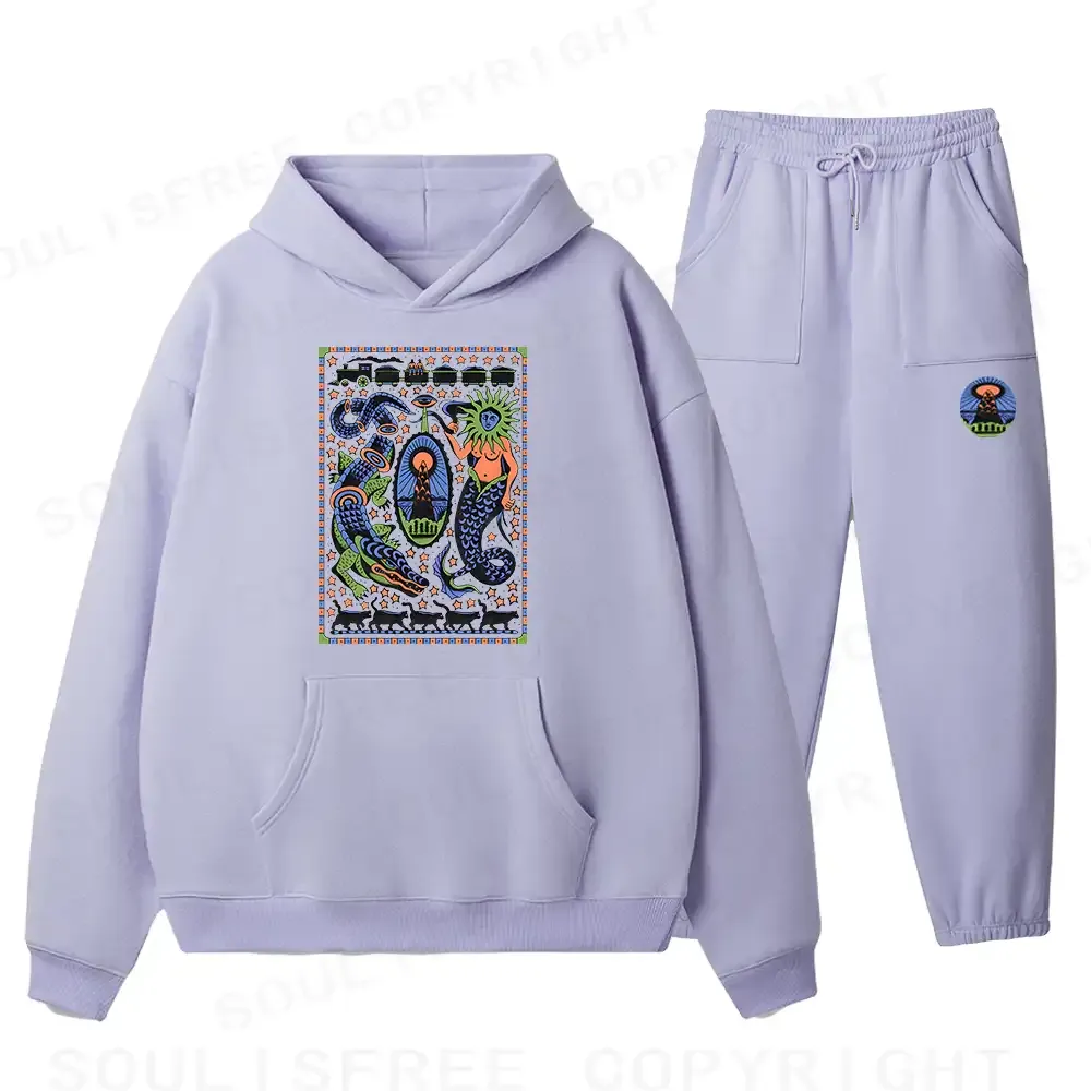 Mysterious Place Fleece Hoodie Set
