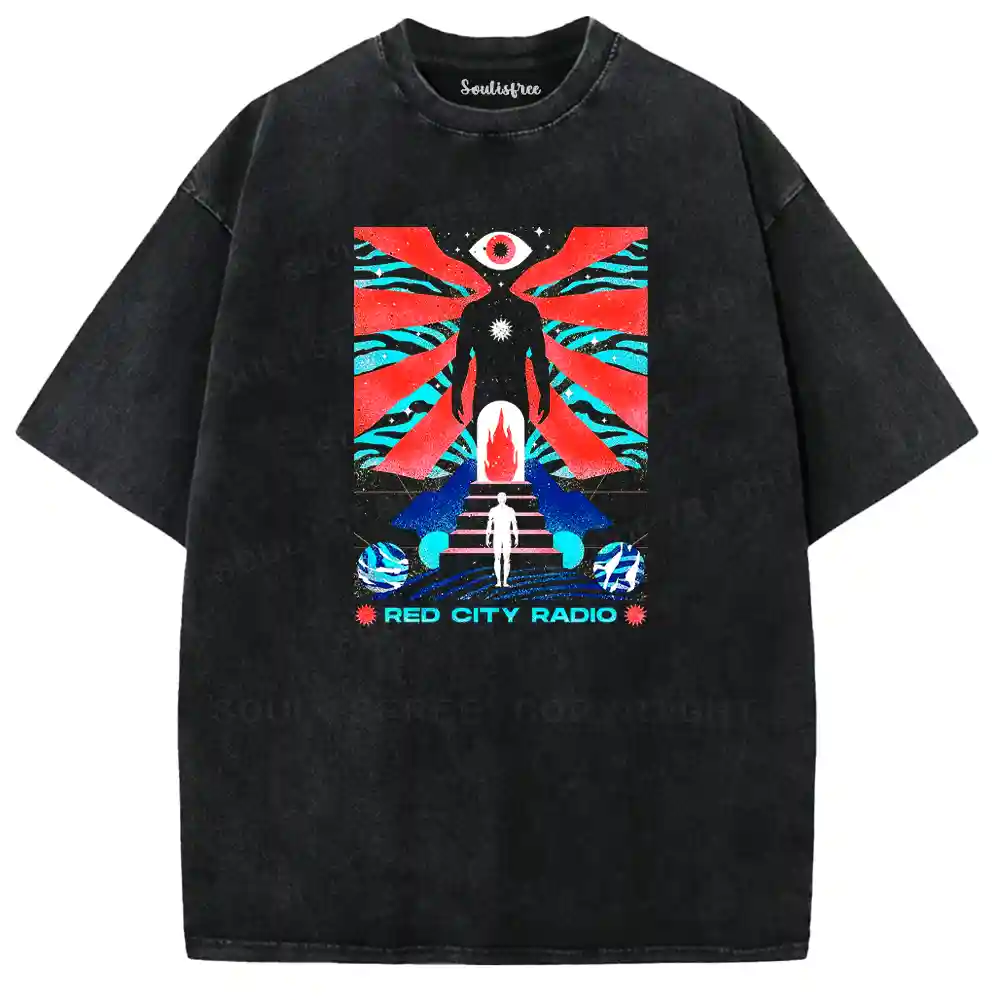 Sacred Eye Neon City Washed T-shirt