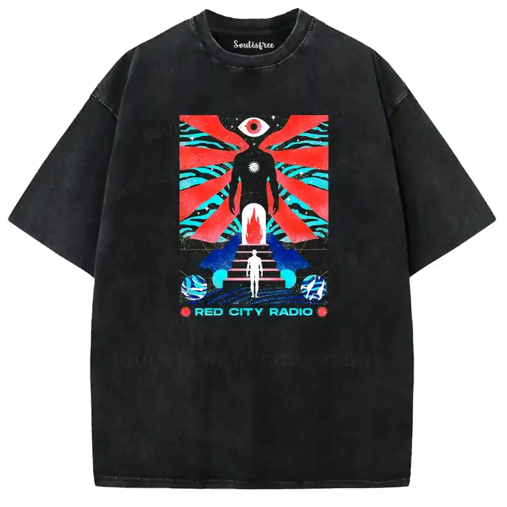 Sacred Eye Neon City Washed T-shirt
