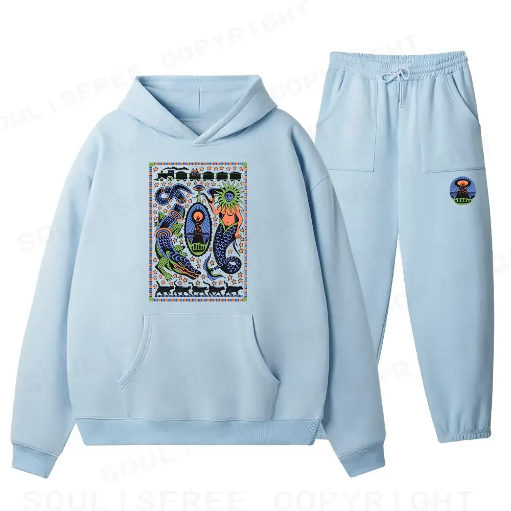Mysterious Place Fleece Hoodie Set