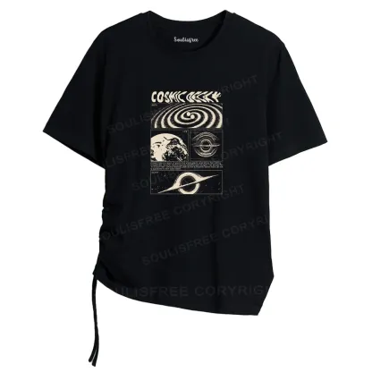 Universe Collapse Asymmetrical Top With Side Drawstring