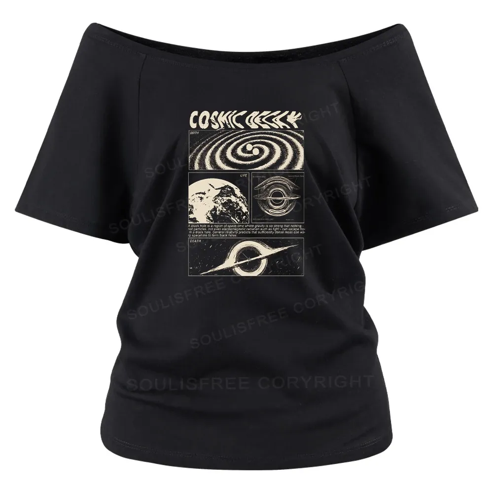 Universe Collapse Off Shoulder Top