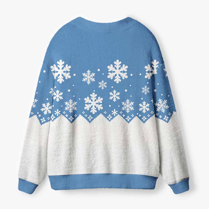 Soulisfree The Quiet Beauty Of Winter Fuzzy Cardigan Sweater