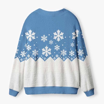 Soulisfree The Quiet Beauty Of Winter Fuzzy Cardigan Sweater