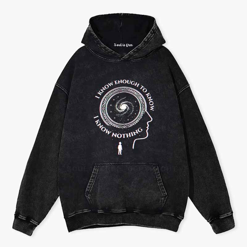 Soulisfree The Spiral of Knowing Nothing Washed Hoodie