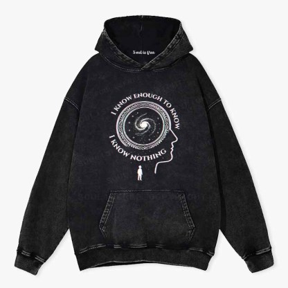 Soulisfree The Spiral of Knowing Nothing Washed Hoodie