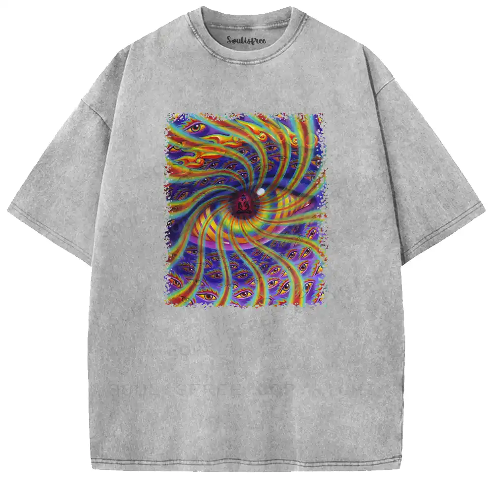 Psychedelic Gaze Washed T-shirt