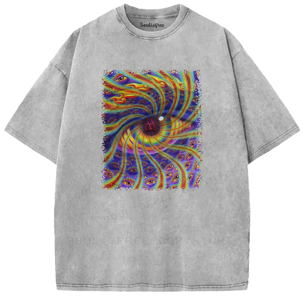 Psychedelic Gaze Washed T-shirt