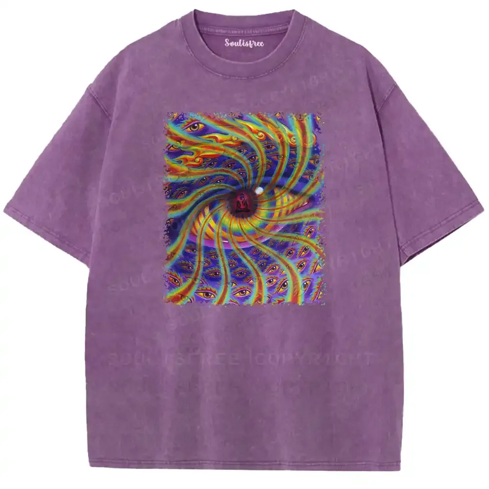 Psychedelic Gaze Washed T-shirt