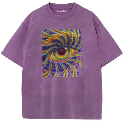 Psychedelic Gaze Washed T-shirt